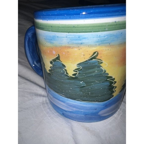 Julie Ueland, Northwest Collection FISH Mugs Set 20oz (2002) for Harry and David - Picture 4 of 9